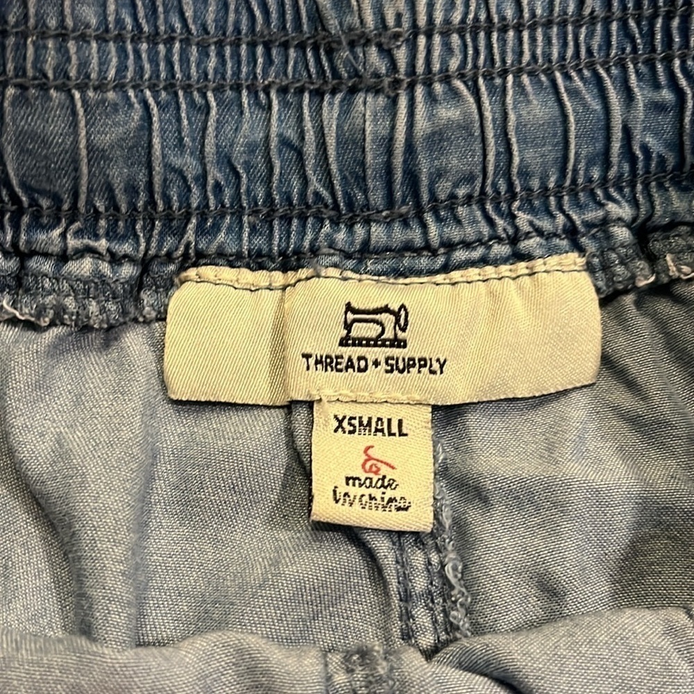 THREAD & SUPPLY tencel chambray pants, size XS - Picture 2 of 4